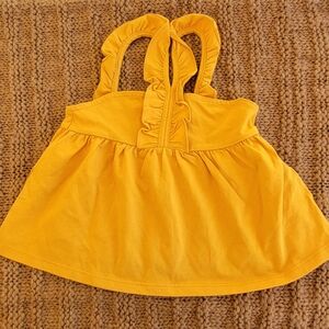 Janie and Jack Girl's Yellow Comfort  Sleeveless Pullover Tank Top Size 4 NWT